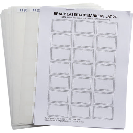 LaserTab Polyester Labels