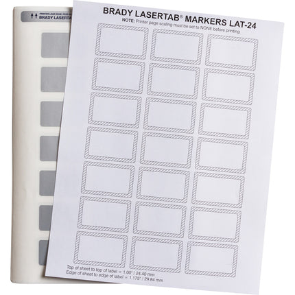 LaserTab Metallized Polyester Labels