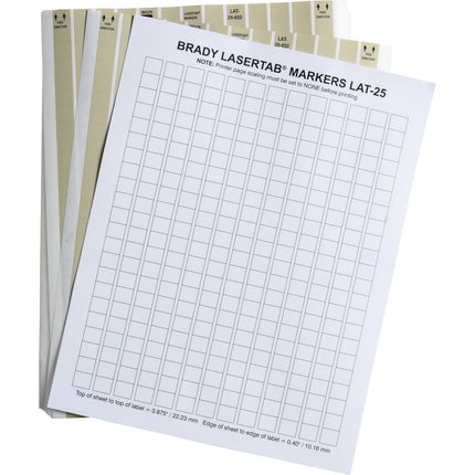 LaserTab Series High Temperature Amber Polyimide Labels