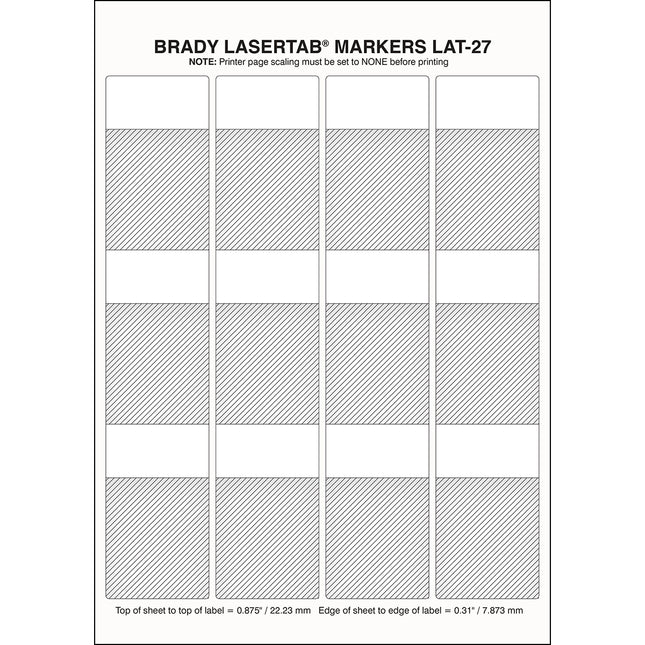 LaserTab Series Selflaminating Polyester Labels A4 sheets