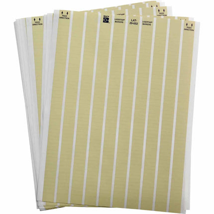 LaserTab Series High Temperature Amber Polyimide Labels