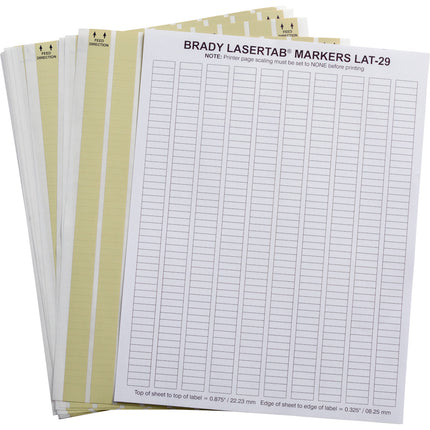 LaserTab Series High Temperature Amber Polyimide Labels