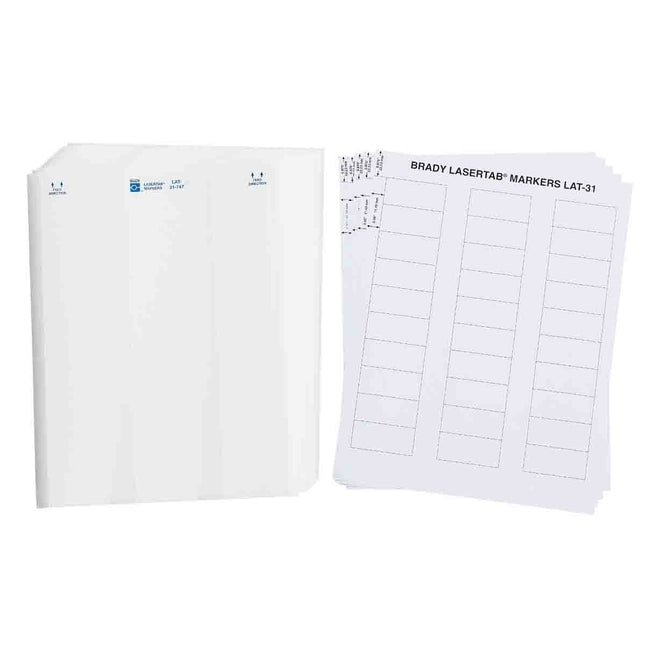 LaserTab Polyester Labels