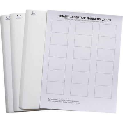 LaserTab Polyester Labels