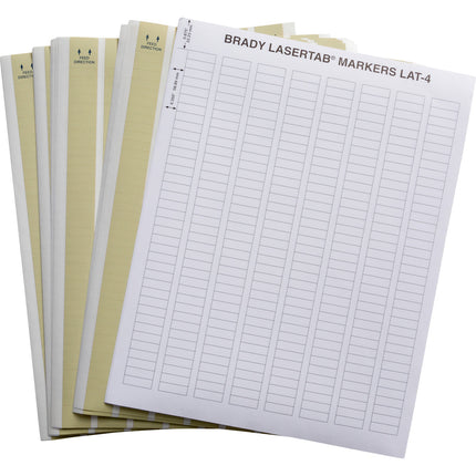 LaserTab Series High Temperature Amber Polyimide Labels