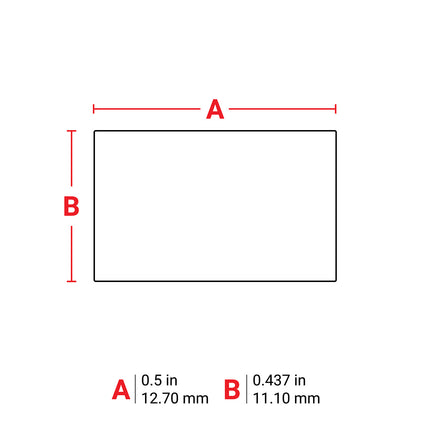 B33 Series Matt White Polyester Labels with min 25 recycled content