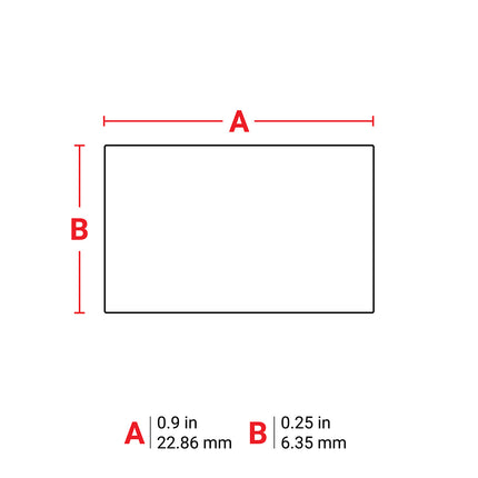 76 mm Core Glossy Electrostatic Dissipative 1 mil Polyimide Circuit Board Labels