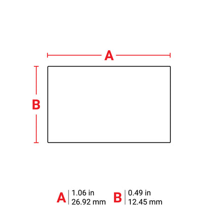 B30 Series Raised Profile Rectangular Labels