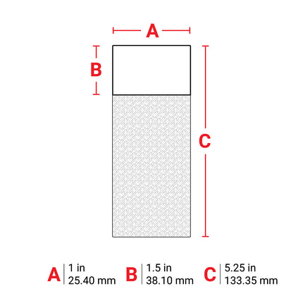 76 mm Core Selflaminating Polyester Laboratory Labels