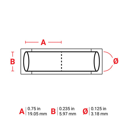 76 mm Core PermaSleeve Polyolefin Wire Marking Sleeves