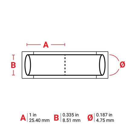 76 mm Core PermaSleeve Diesel Resistant Wire Marking Sleeves
