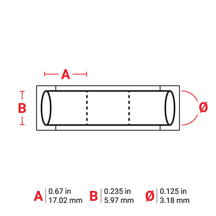76 mm Core PermaSleeve Polyolefin Wire Marking Sleeves