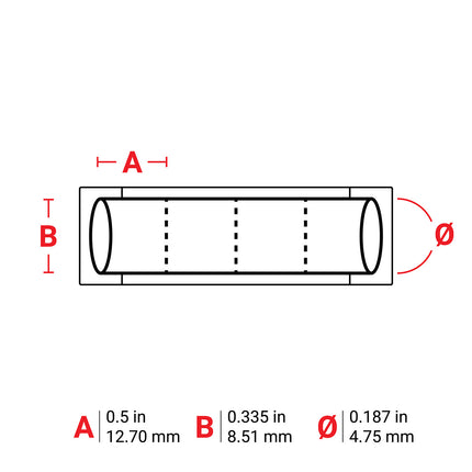 76 mm Core PermaSleeve Polyolefin Wire Marking Sleeves