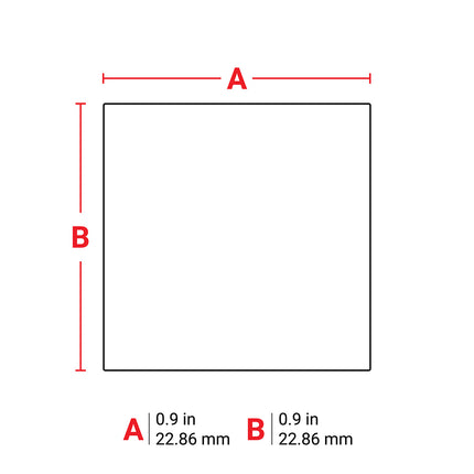 25 mm Small Core Matt White Polyester General Identification Labels