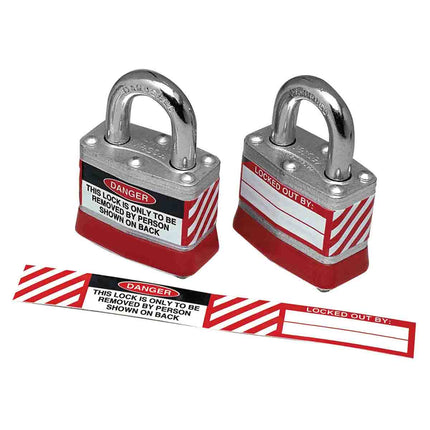 Steel Padlock Labels