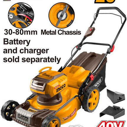 INGCO LMLI4020 Cordless Lawn Mower | 40V 510mm