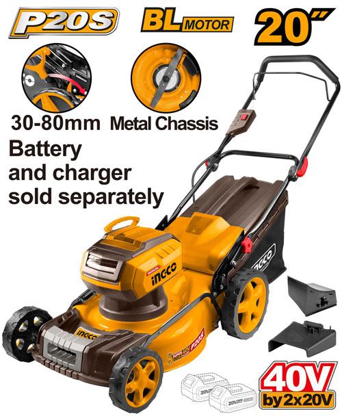 INGCO LMLI4020 Cordless Lawn Mower | 40V 510mm