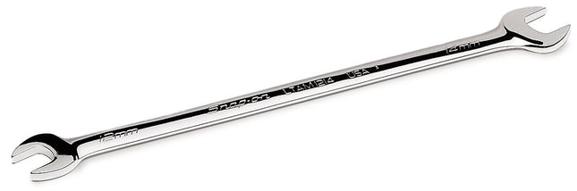 Snap-on Metric 21–24 mm 15° Offset Low Torque Slimline Open-End Wrench | LTAM2124