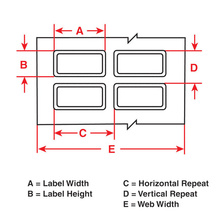 PermaShield 76 mm Core Metallised Matt Polyester Rating Plate and PCB Labels