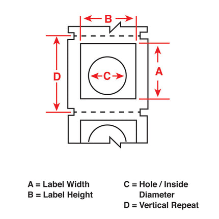 B30 Series Raised Profile Push Button Labels