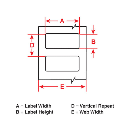76 mm Core Glossy Electrostatic Dissipative 2 mil Polyimide Circuit Board Labels