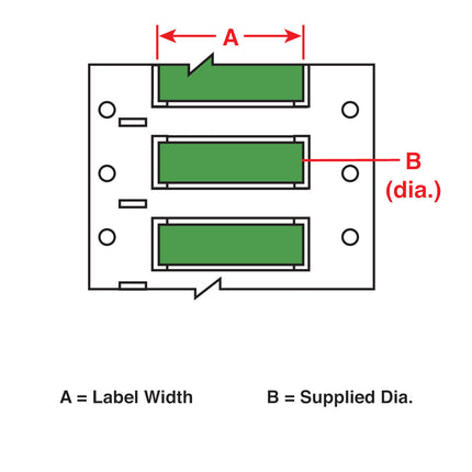 PermaSleeve HeatShrink Labels for M610 M611 BMP61 M710 with media adapter and BMP71 with media adapter