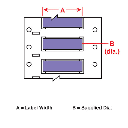 PermaSleeve HeatShrink Labels for M610 M611 BMP61 M710 with media adapter and BMP71 with media adapter
