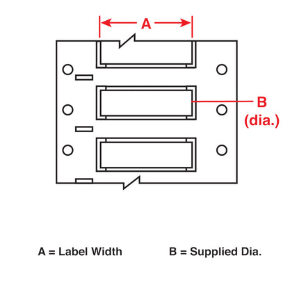 25 mm Small Core PermaSleeve Polyolefin Wire Marking Sleeves