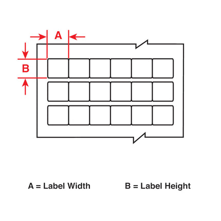 B33 Series Matt Topcoated Polyimide Wire Marking Labels