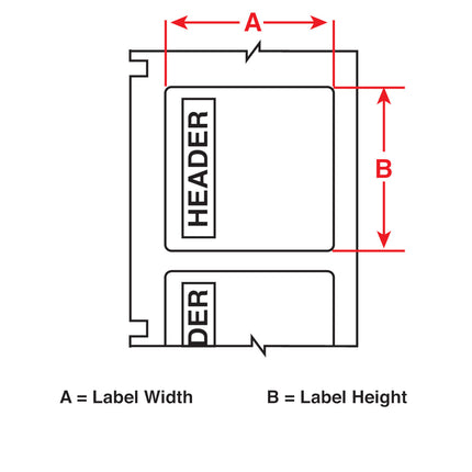 B30 Series PrePrinted Precut Vinyl Blank Sign Headers