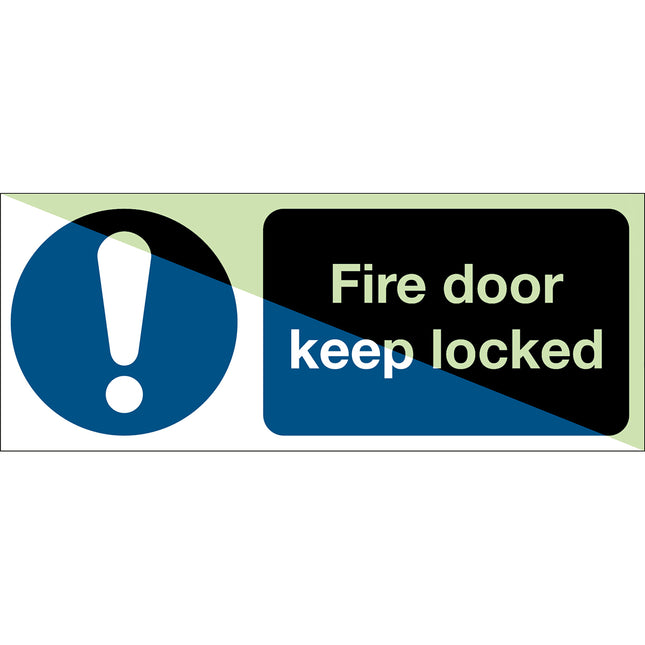 Glowinthedark safety sign