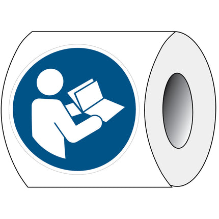ISO Safety Sign  Refer to instruction manual booklet
