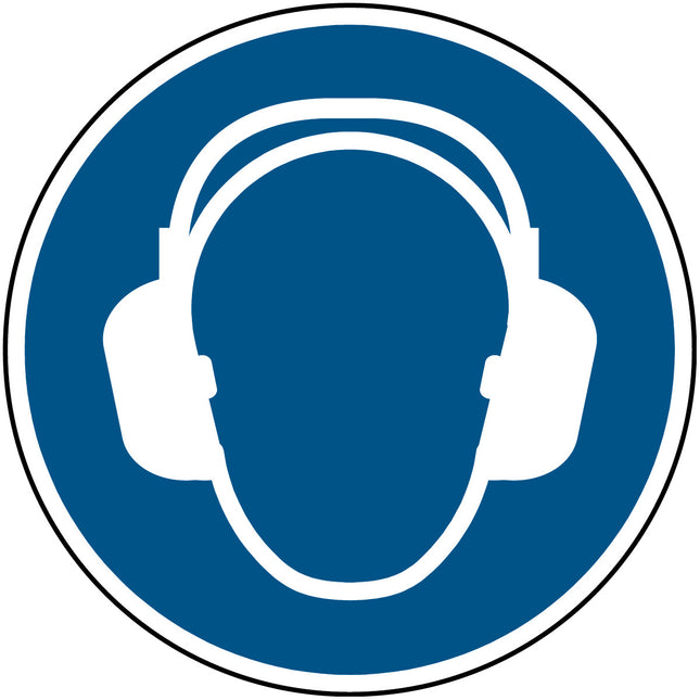 ISO Safety Sign  Wear ear protection