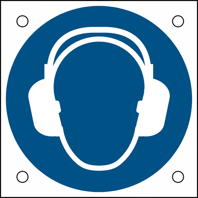 ISO Safety Sign  Wear ear protection