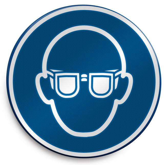 ISO Safety Sign  Wear eye protection