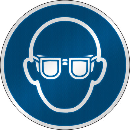 ISO Safety Sign  Wear eye protection