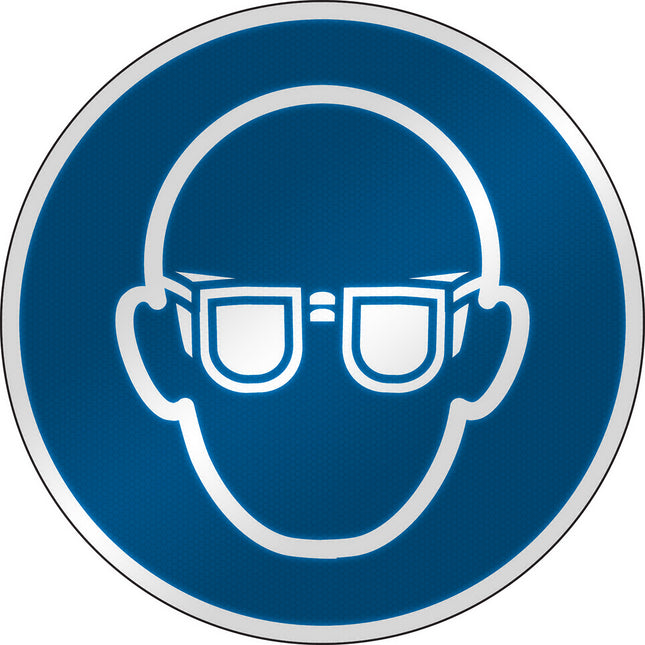 ISO Safety Sign  Wear eye protection