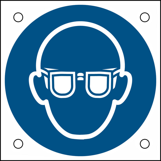 ISO Safety Sign  Wear eye protection