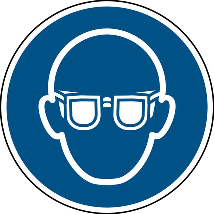 ISO Safety Sign  Wear eye protection