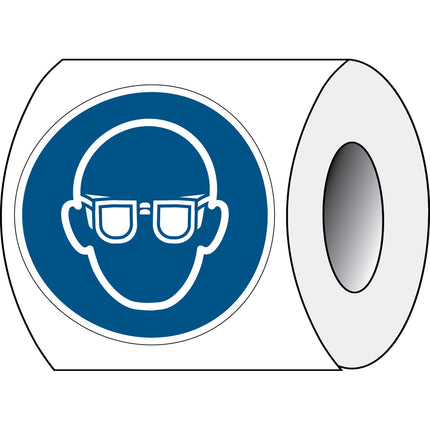 ISO Safety Sign  Wear eye protection