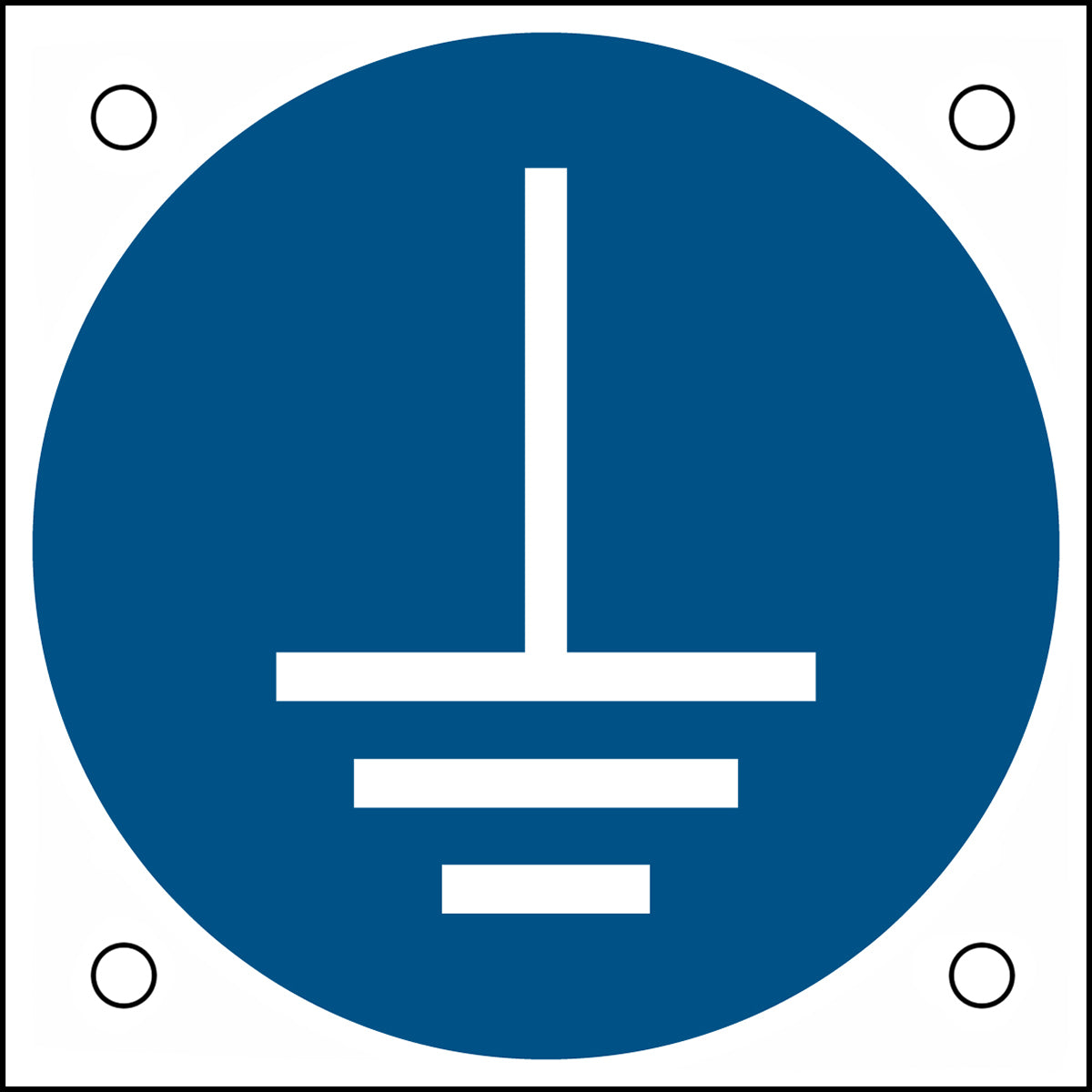 ISO Safety Sign - Connect an earth terminal to the ground – TOOLMART