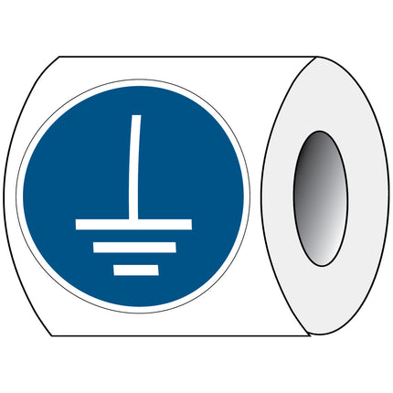 ISO Safety Sign  Connect an earth terminal to the ground