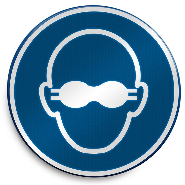 ISO Safety Sign  Wear opaque eye protection