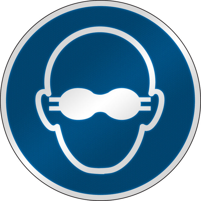 ISO Safety Sign  Wear opaque eye protection