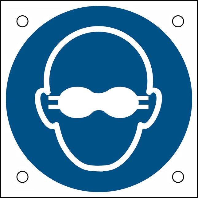 ISO Safety Sign  Opaque eye protection must be worn