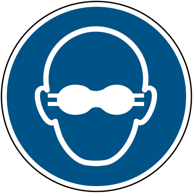 ISO Safety Sign  Opaque eye protection must be worn