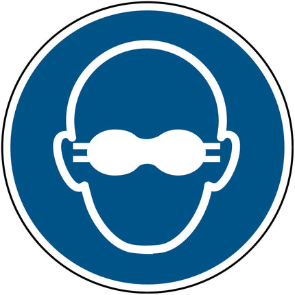 ISO Safety Sign  Opaque eye protection must be worn