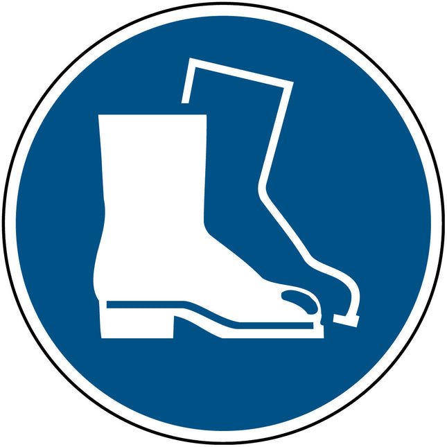 ISO Safety Sign  Wear safety footwear