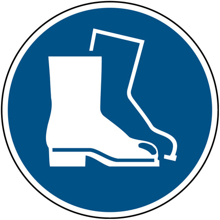 ISO Safety Sign  Wear safety footwear