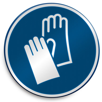 ISO Safety Sign  Wear protective gloves